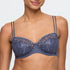 Marie Jo Jane Balcony Bra front view in Blue Shadow