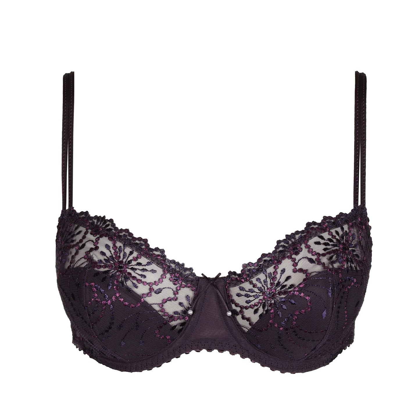 Marie Jo Jane Balcony Bra detail view in Amethyst
