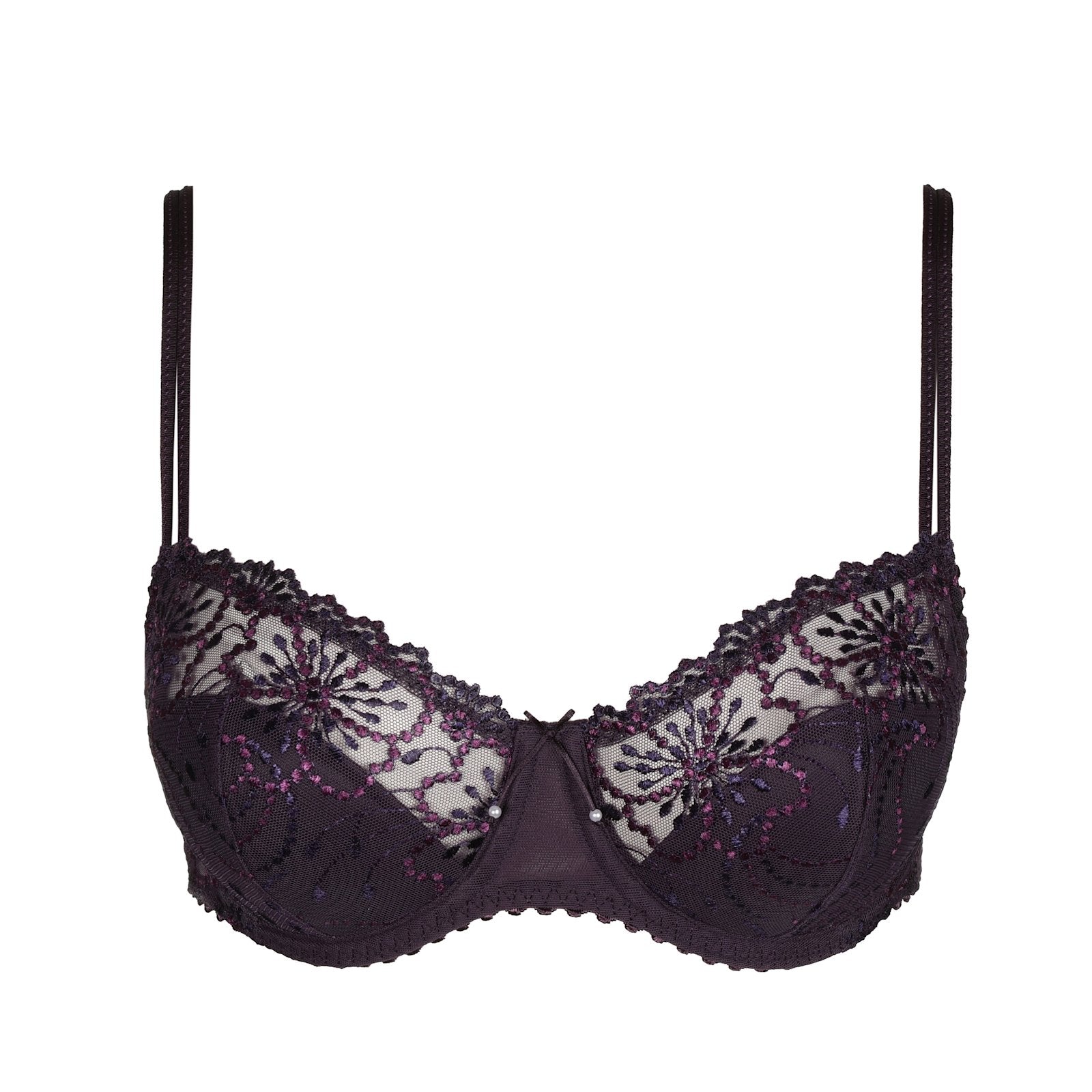 Marie Jo Jane Balcony Bra detail view in Amethyst