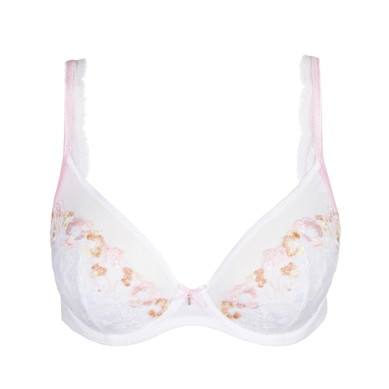 Marie Jo Lizelot Plunge Bra detail view in White