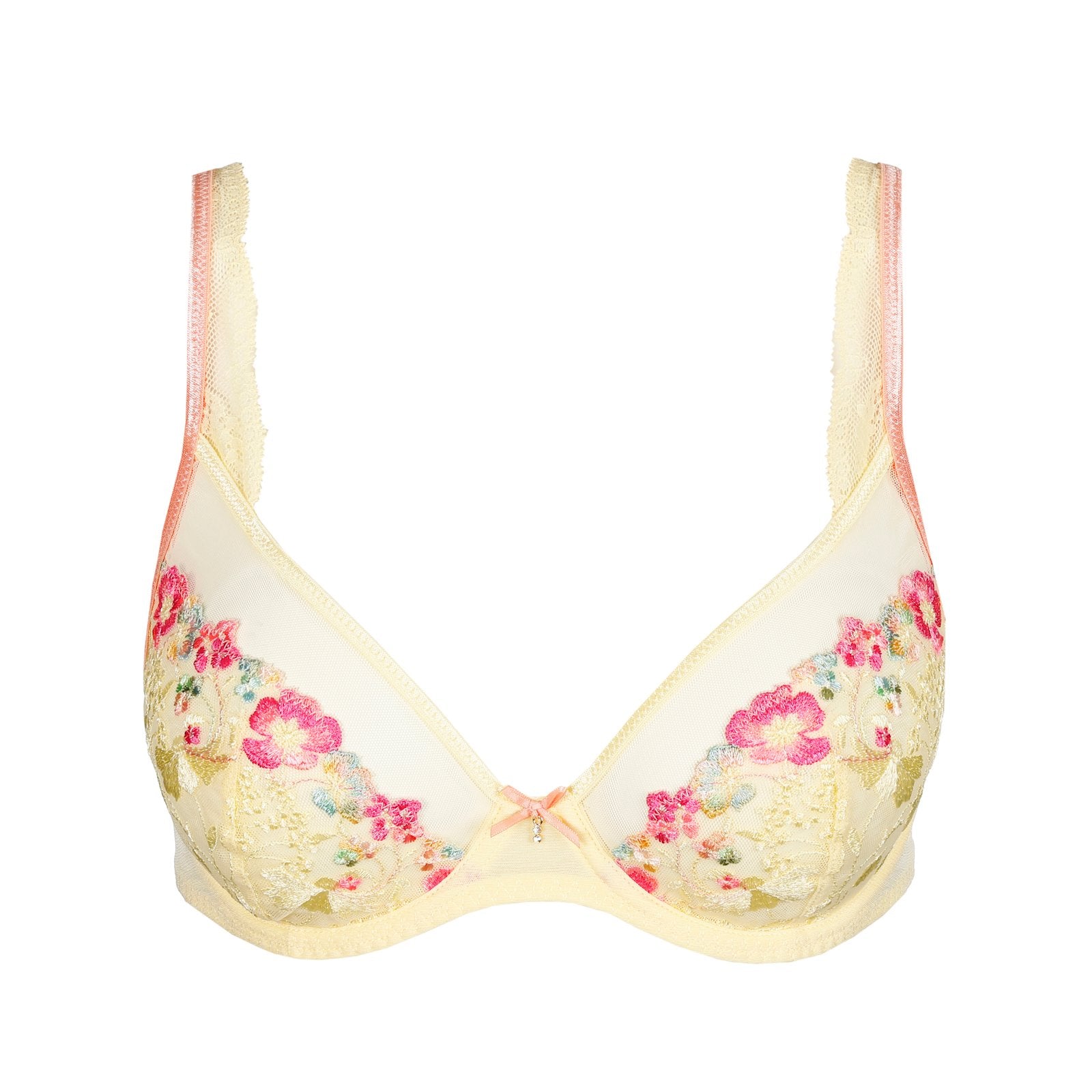 Marie Jo Lizelot Plunge Bra detail view in French Vanilla