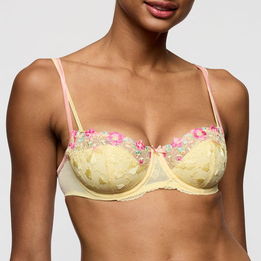 Marie Jo Lizelot Padded Balcony Bra front view in French Vanilla