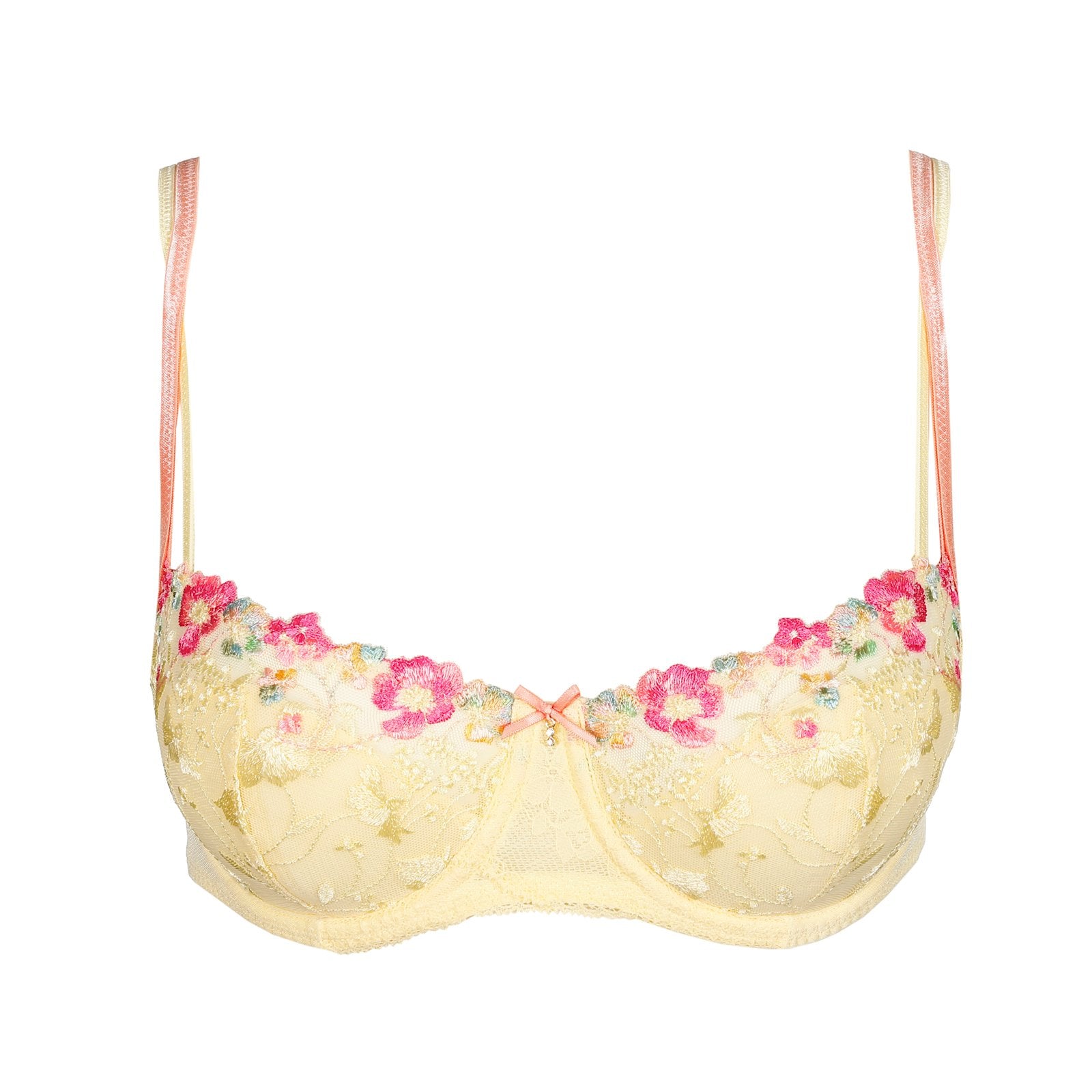 Marie Jo Lizelot Padded Balcony Bra detail view in French Vanilla