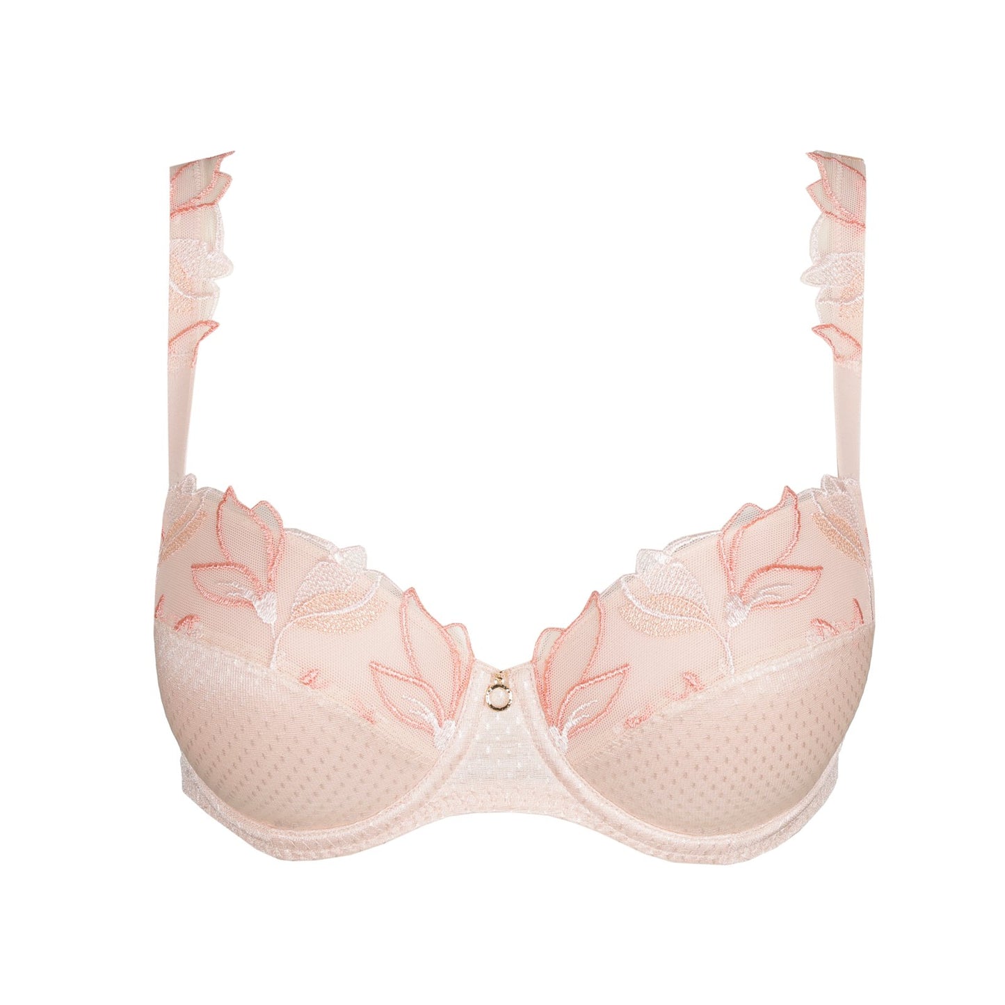 Marie Jo Loish Padded Balcony Bra detail view in Pearly Pink