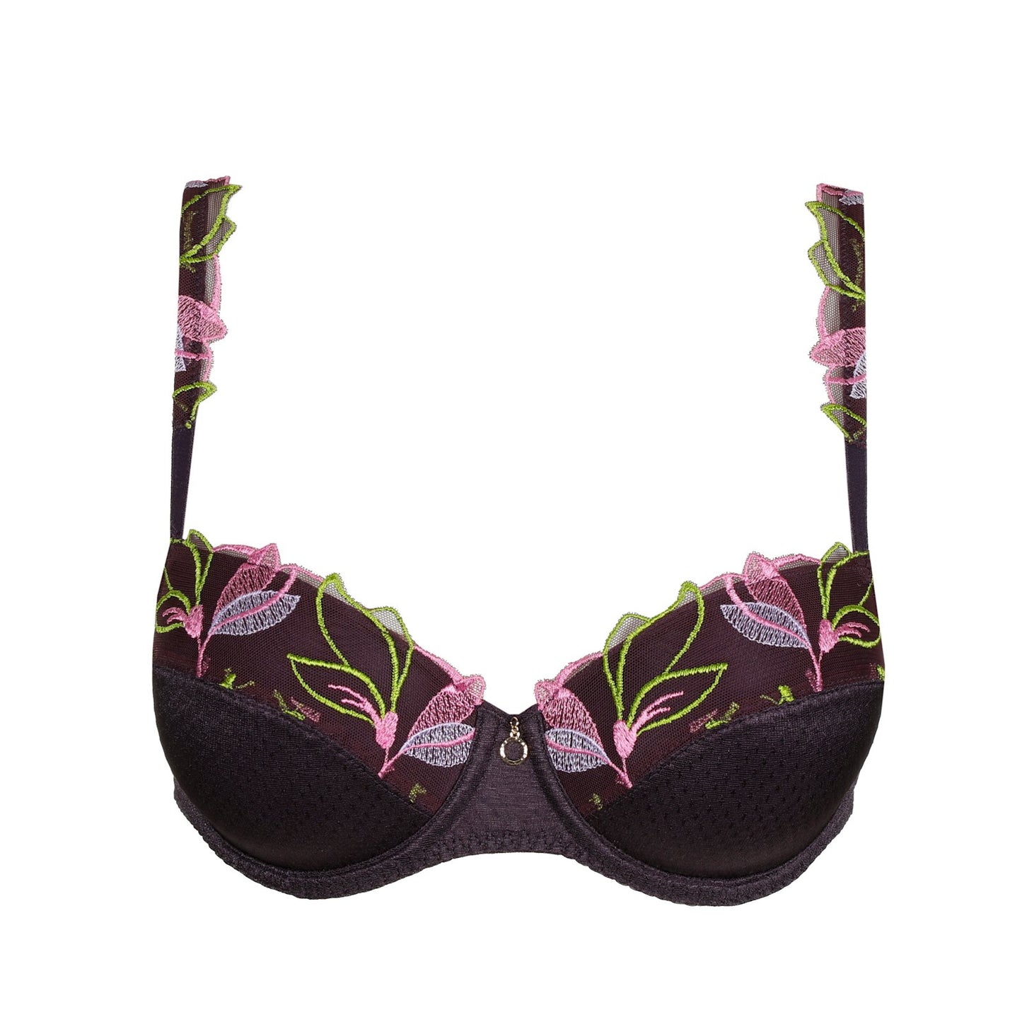 Marie Jo Loish Padded Balcony Bra detail view in Amethyst