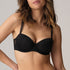 Marie Jo Louie Padded Balcony Bra front view in Black