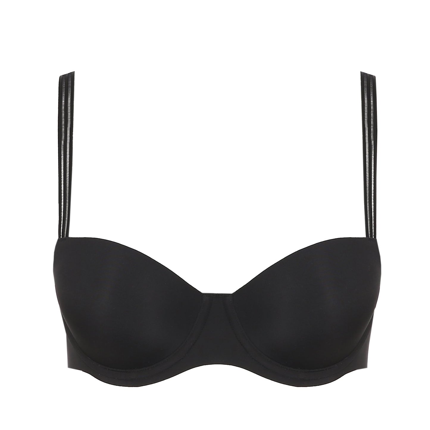 Marie Jo Louie Padded Balcony Bra detail view in Black