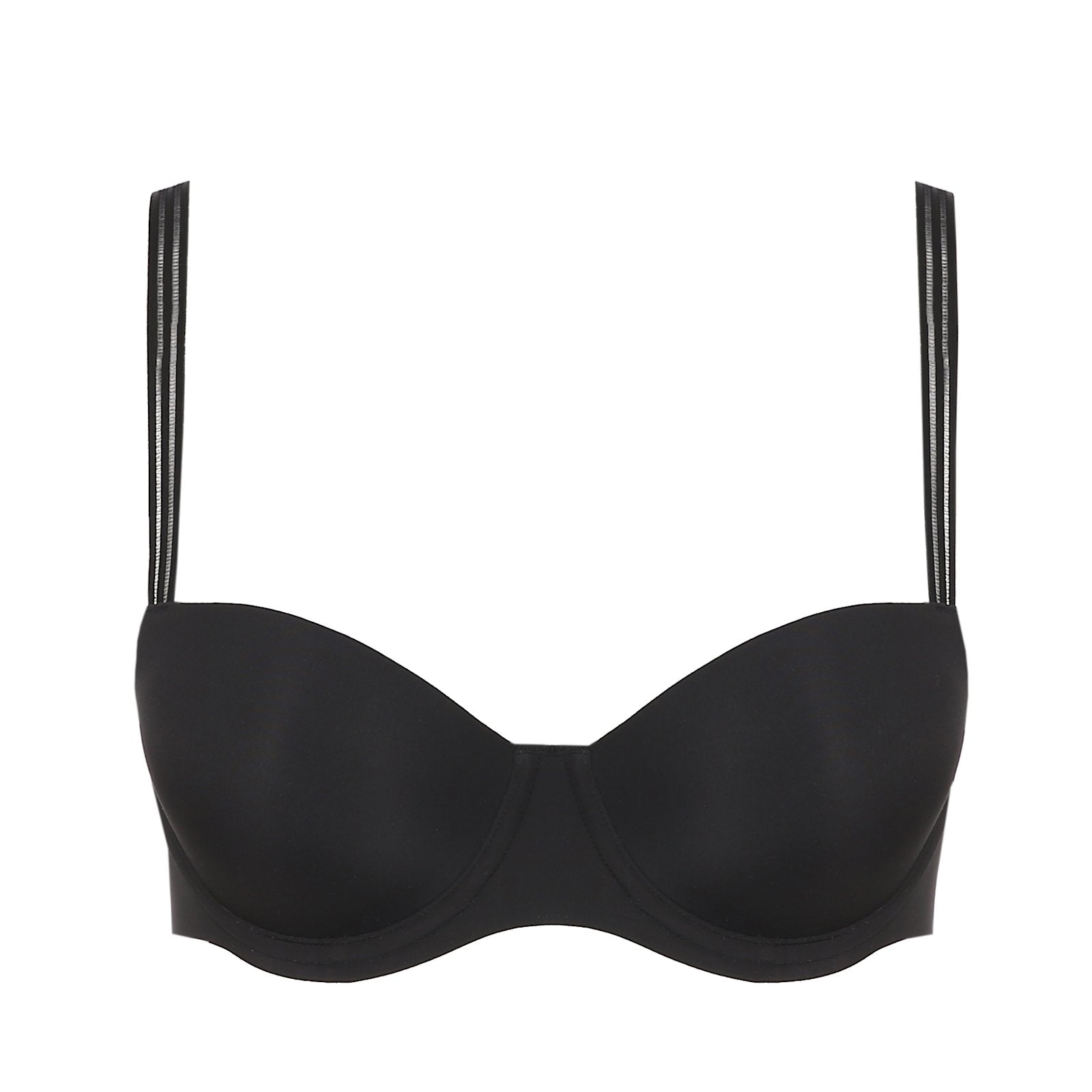 Marie Jo Louie Padded Balcony Bra detail view in Black