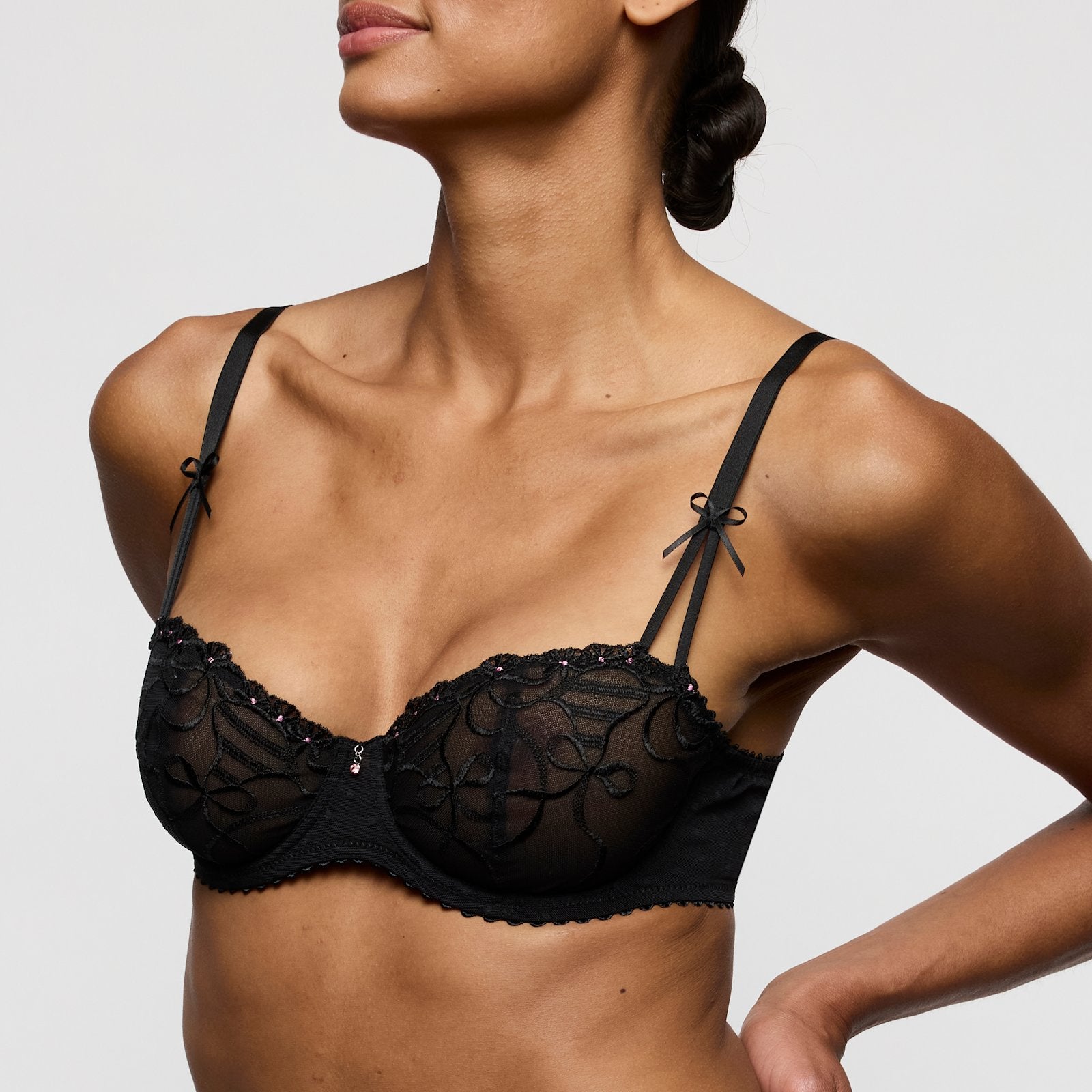 Marie Jo Noova Balcony Bra alternate view in Black