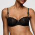 Marie Jo Noova Balcony Bra front view in Black