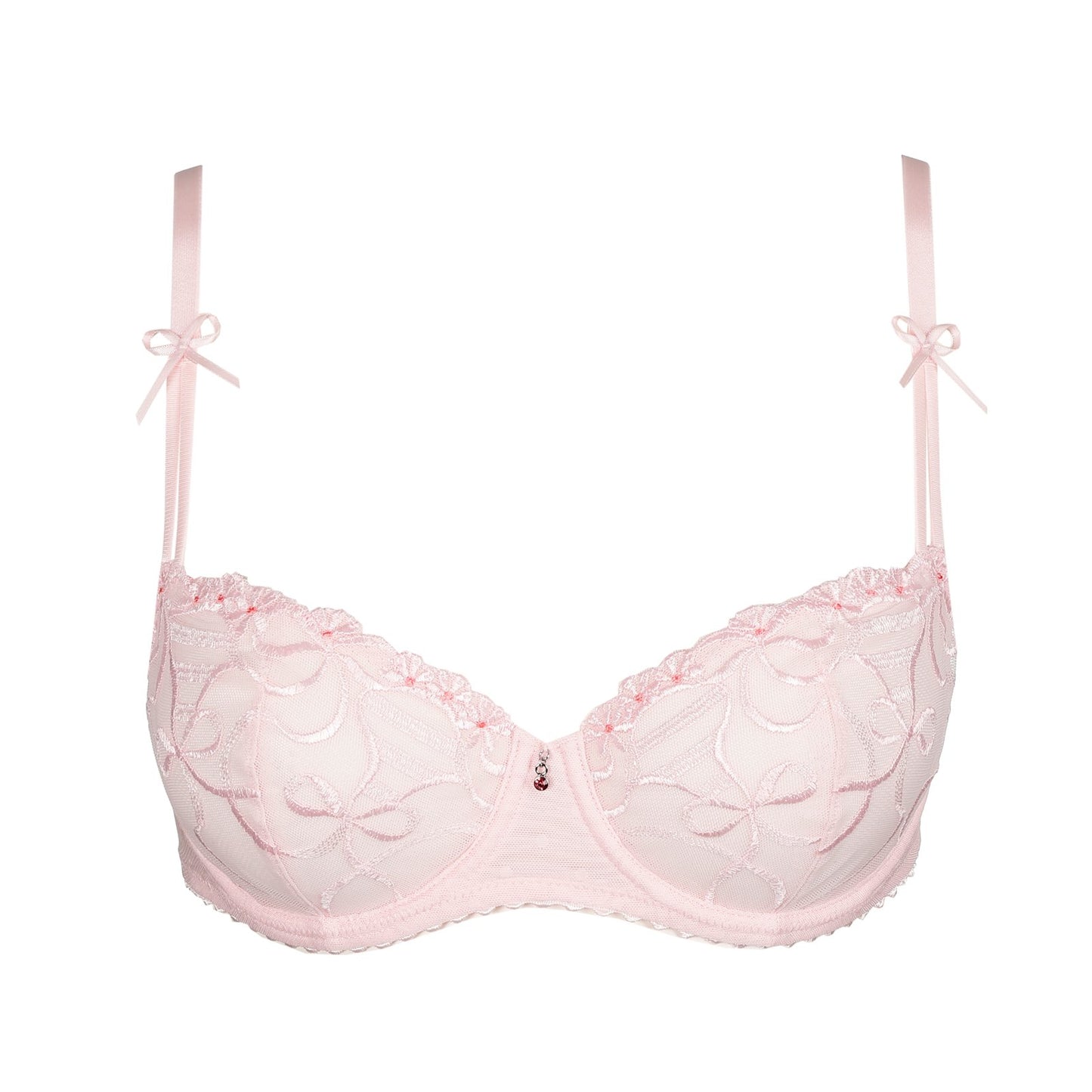 Marie Jo Noova Balcony Bra detail view in Gardenia Rose