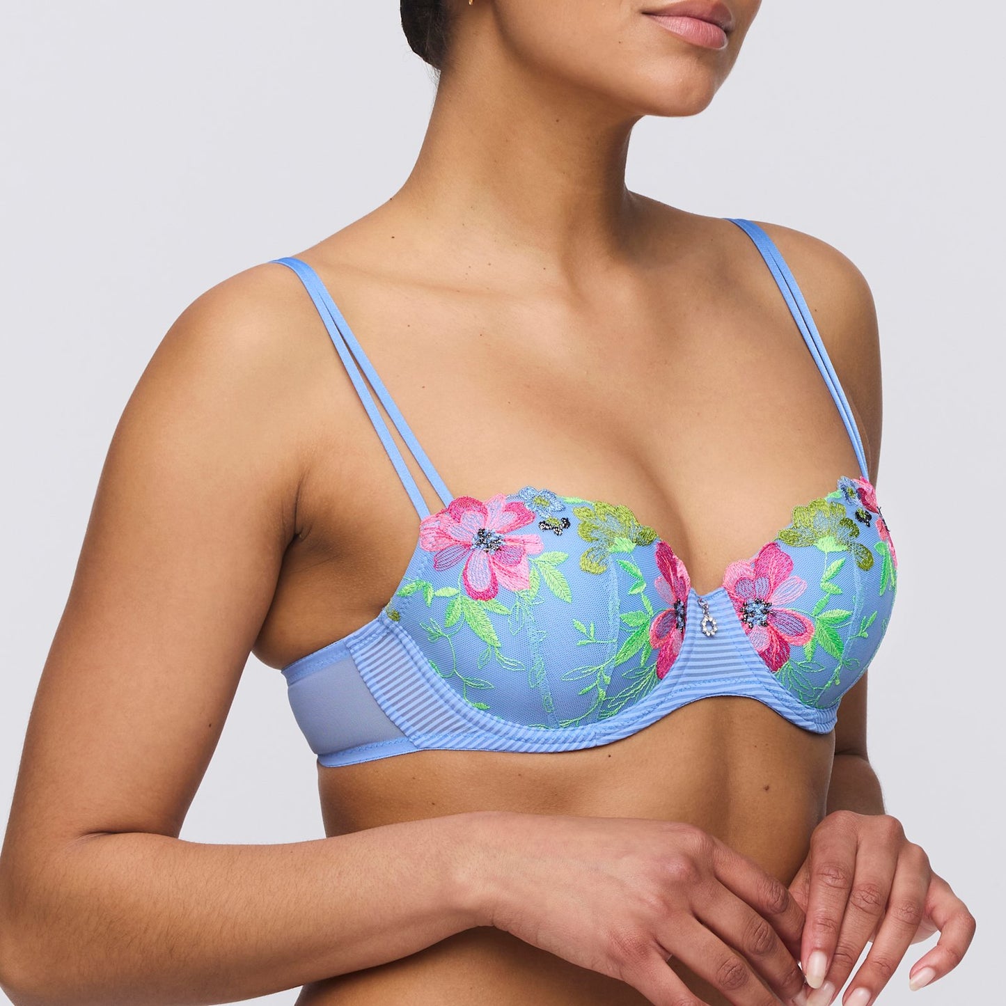 Marie Jo Odilly Padded Balcony Bra alternate view in Santorini Blue