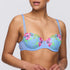 Marie Jo Odilly Padded Balcony Bra front view in Santorini Blue