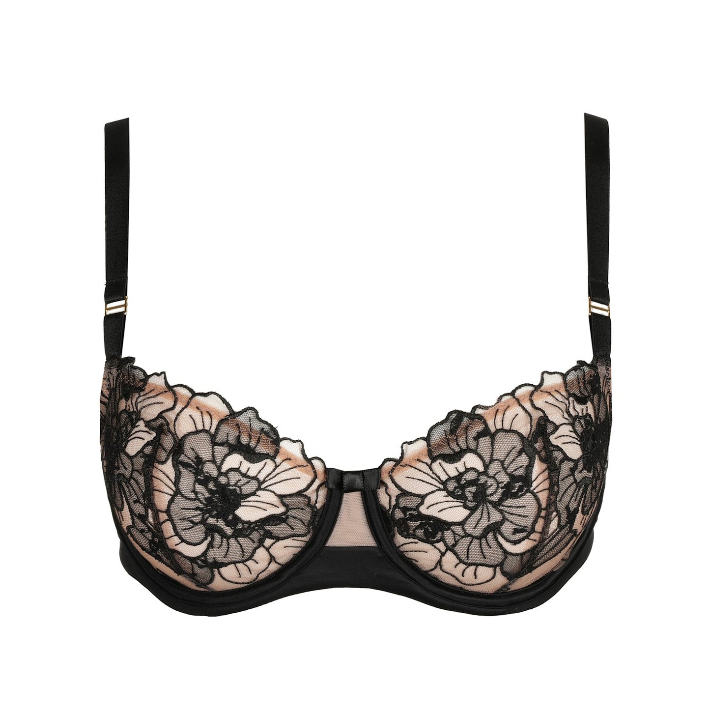 Marie Jo Sancha Balcony Bra detail view in Black