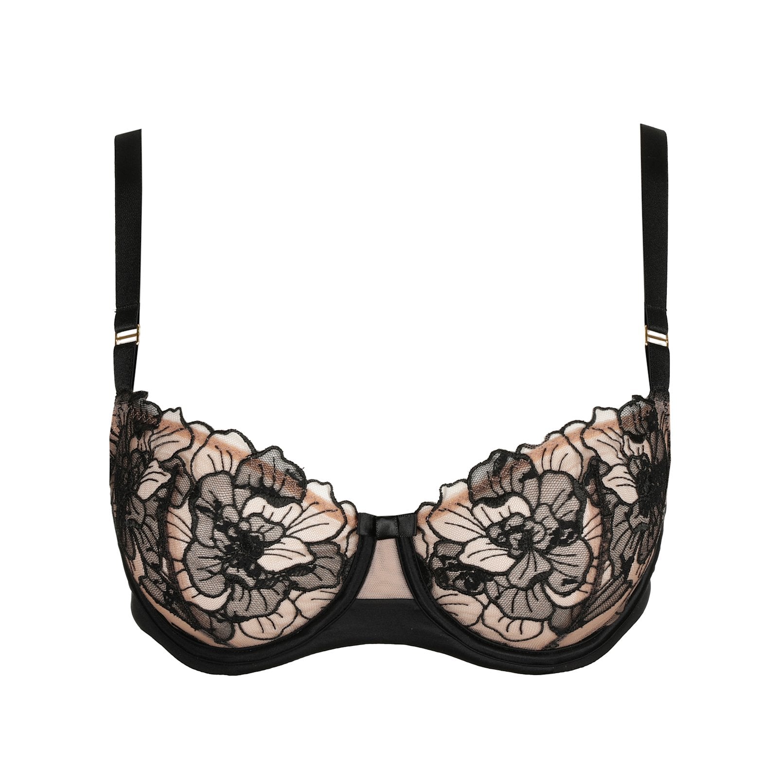 Marie Jo Sancha Balcony Bra detail view in Black