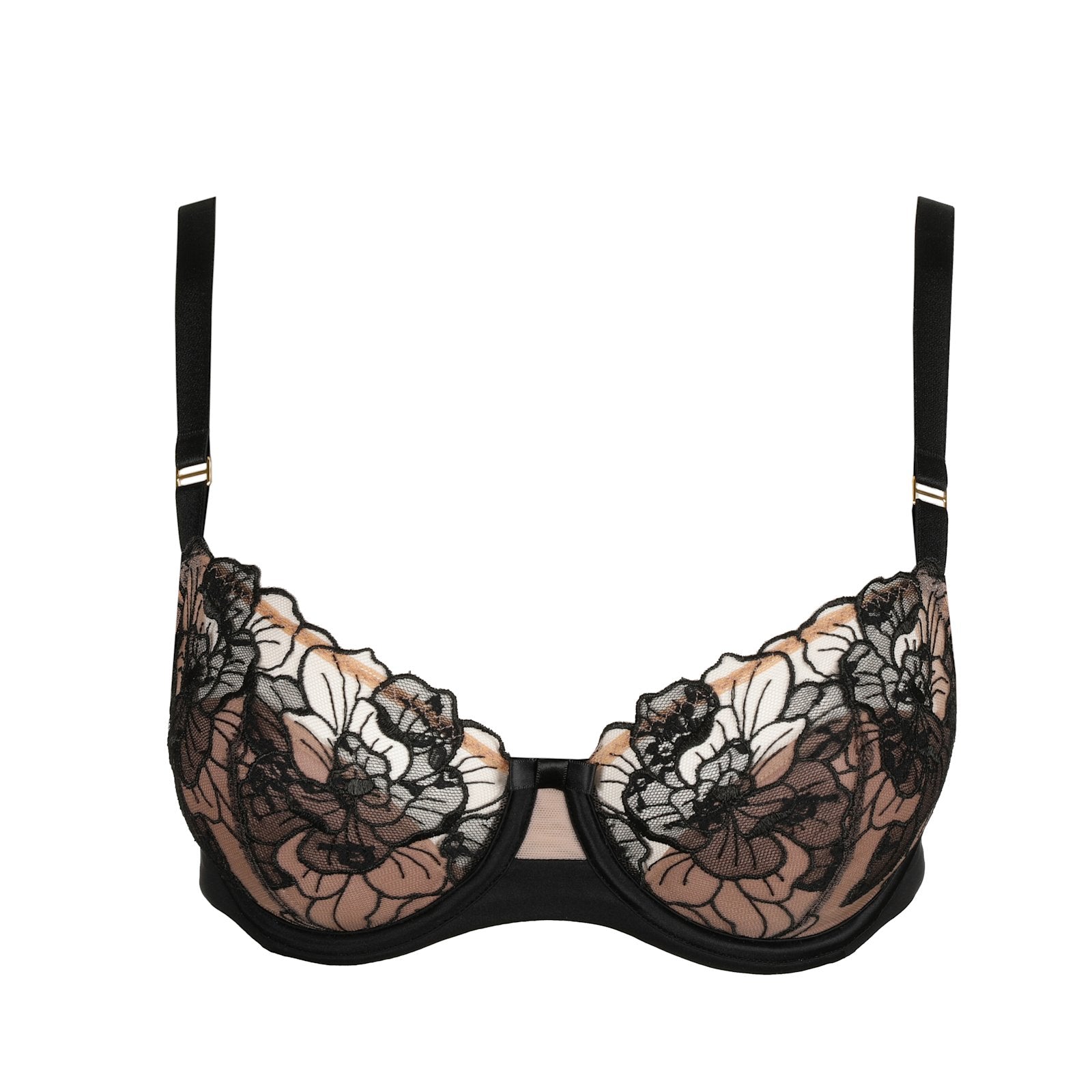 Marie Jo Sancha Padded Balcony Bra detail view in Black