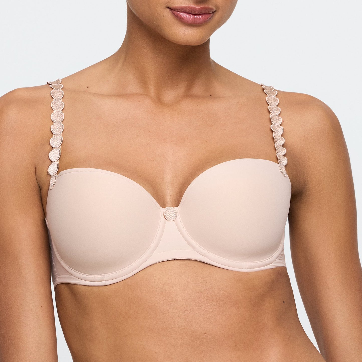 Marie Jo Tom Balcony Bra front view in Caffé Latte