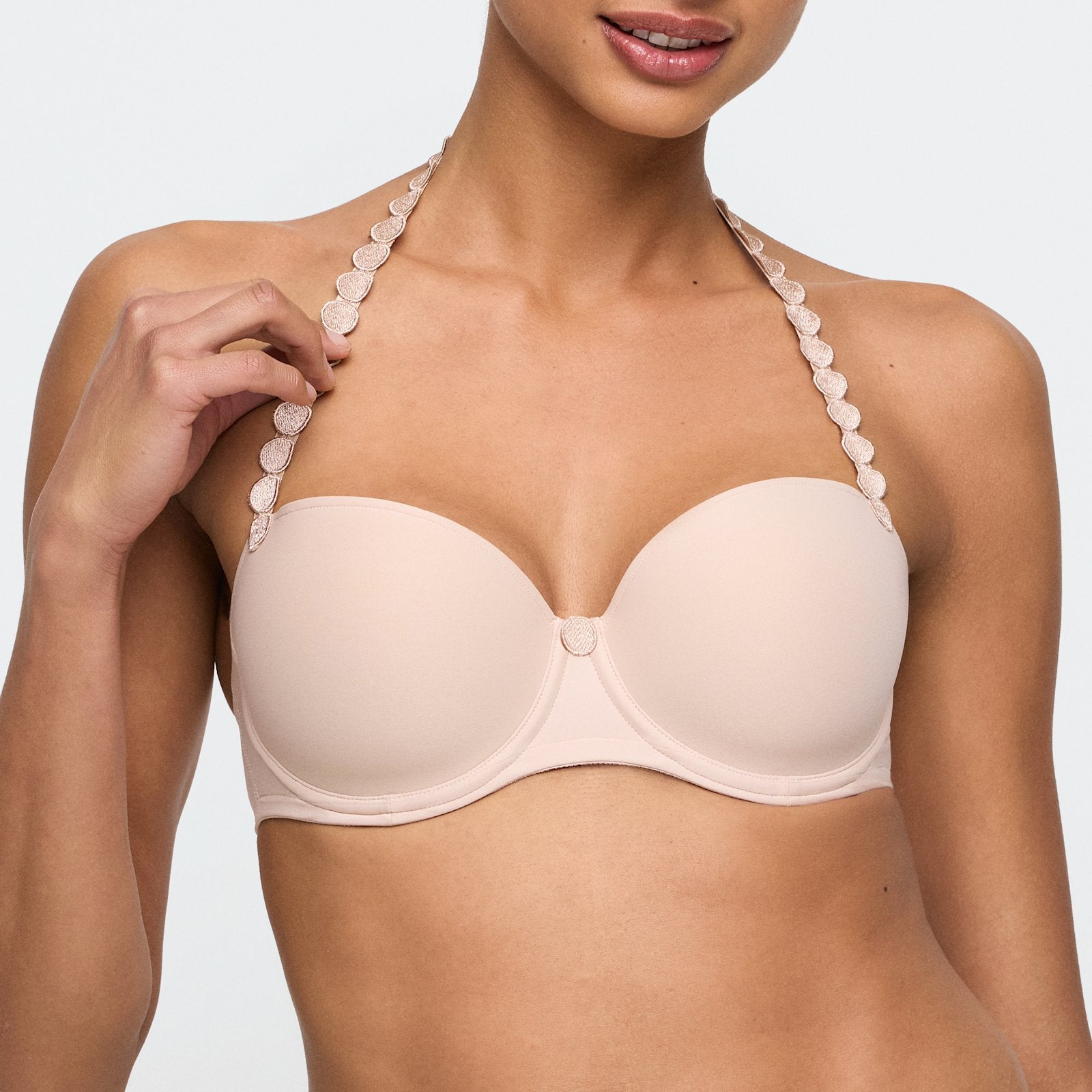 Marie Jo Tom Balcony Bra detail view in Caffé Latte