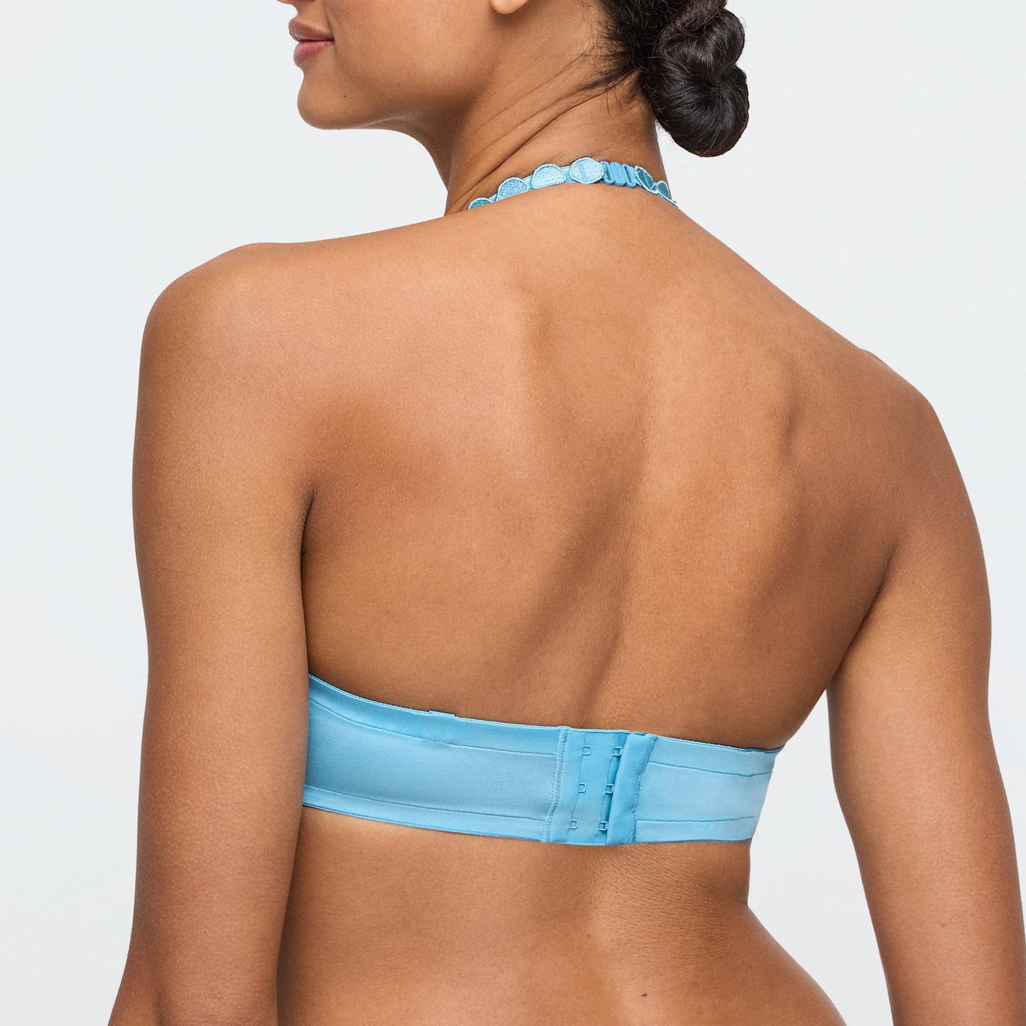 Marie Jo Tom Balcony Bra detail view in Azure Delight