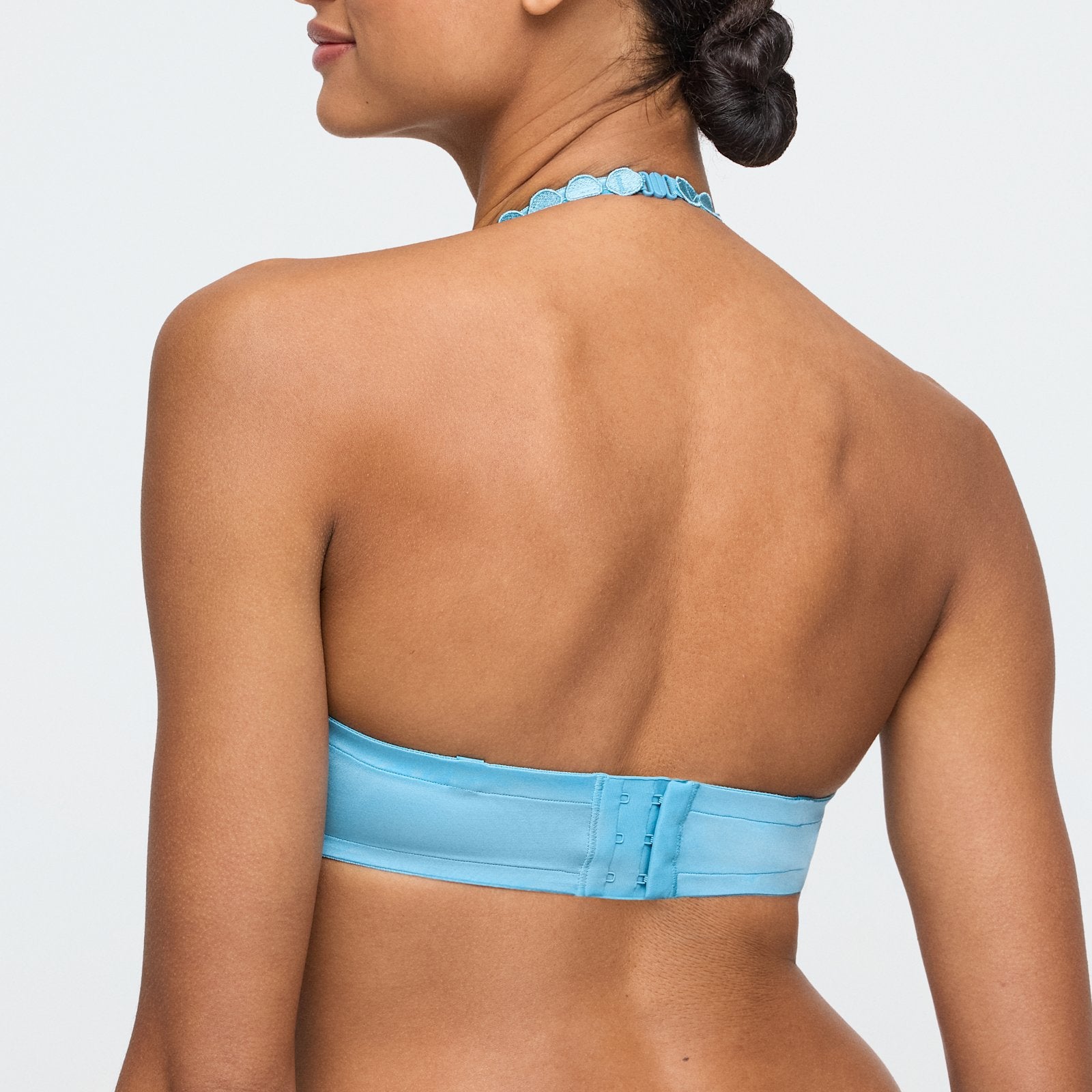 Marie Jo Tom Balcony Bra detail view in Azure Delight
