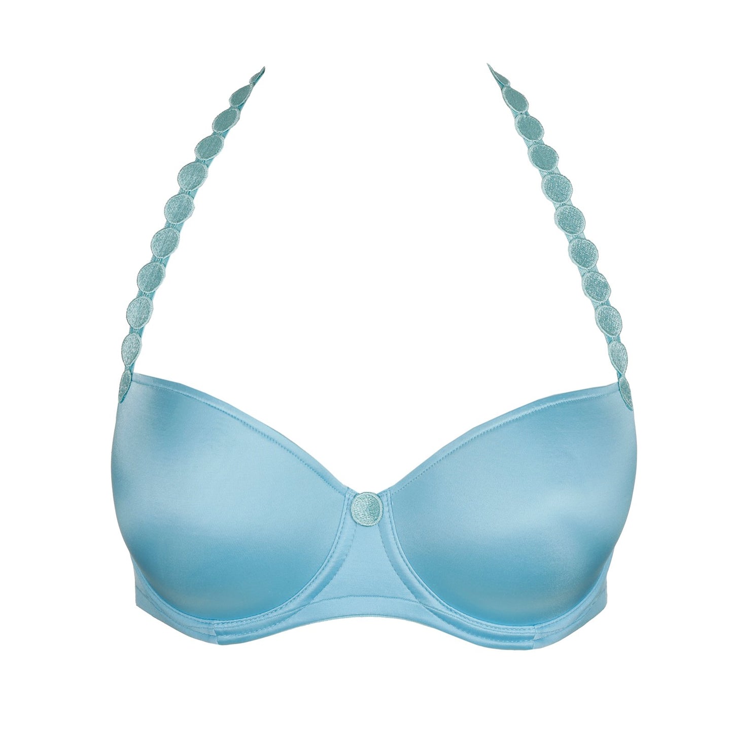 Marie Jo Tom Balcony Bra detail view in Azure Delight