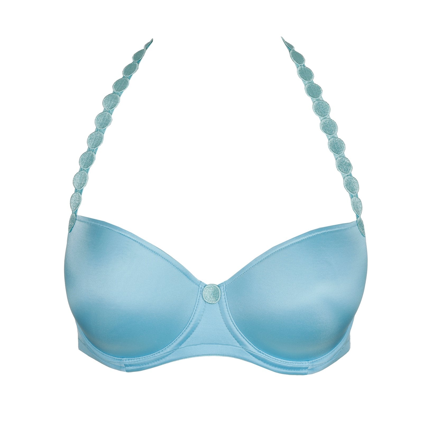 Marie Jo Tom Balcony Bra detail view in Azure Delight