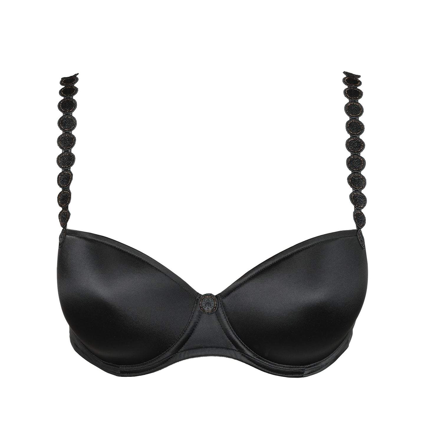 Marie Jo Tom Balcony Bra detail view in Graphite Grey