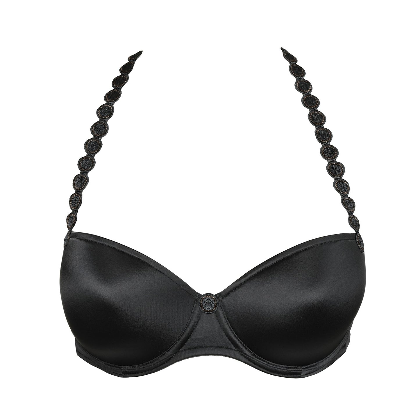 Marie Jo Tom Balcony Bra detail view in Graphite Grey