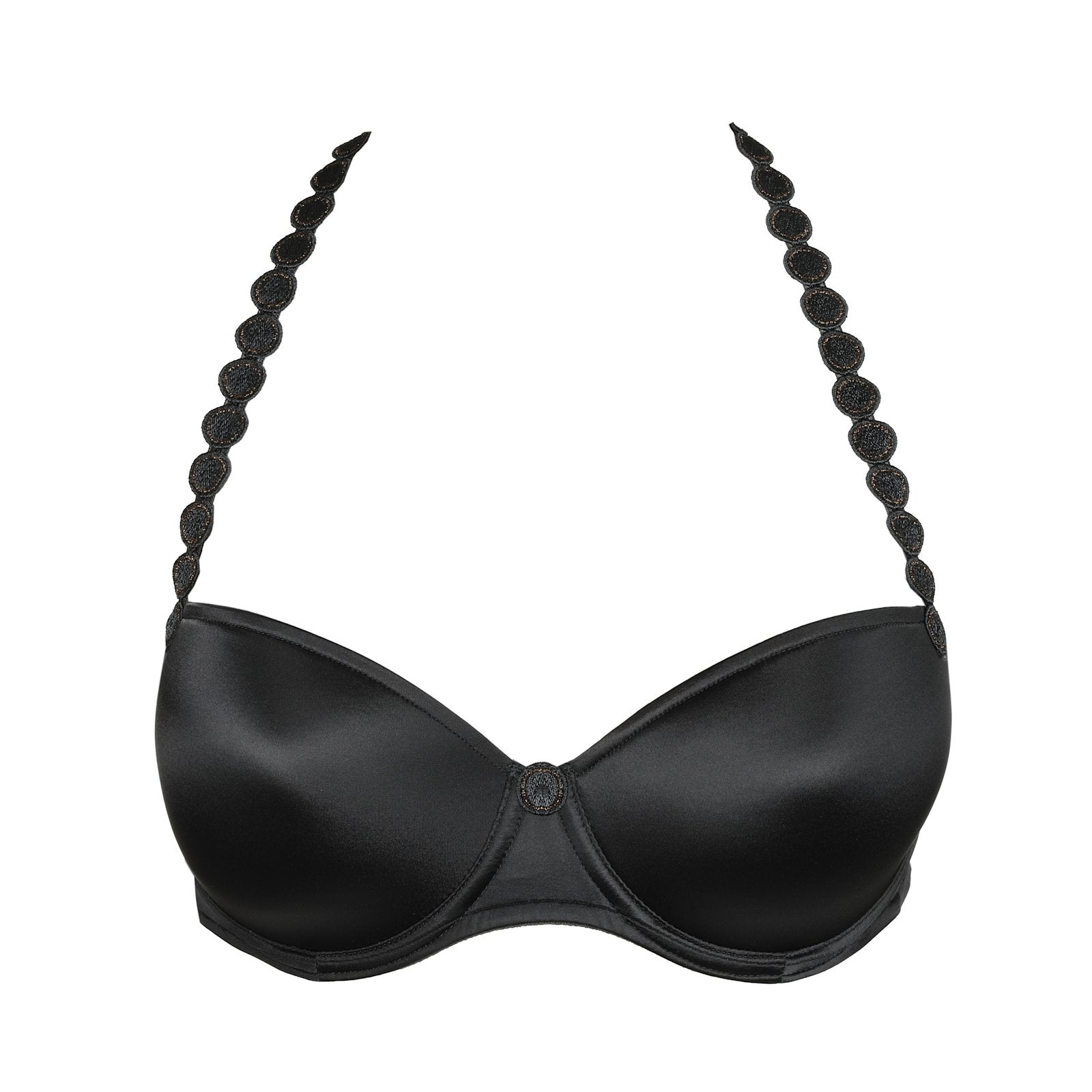Marie Jo Tom Balcony Bra detail view in Graphite Grey