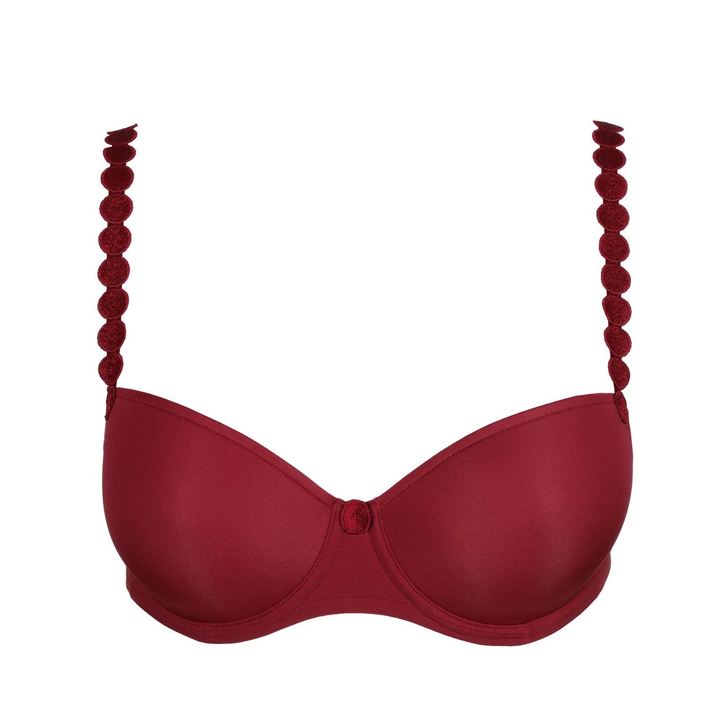 Marie Jo Tom Balcony Bra detail view in Peony Pink