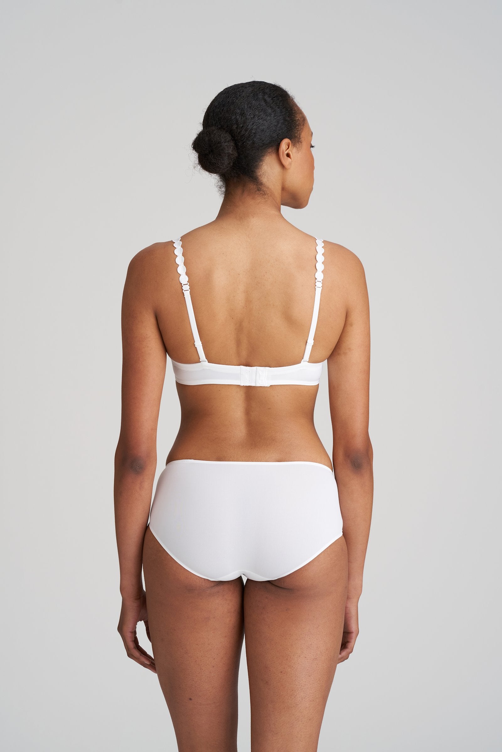 Marie Jo Tom Balcony Bra styled on model in White