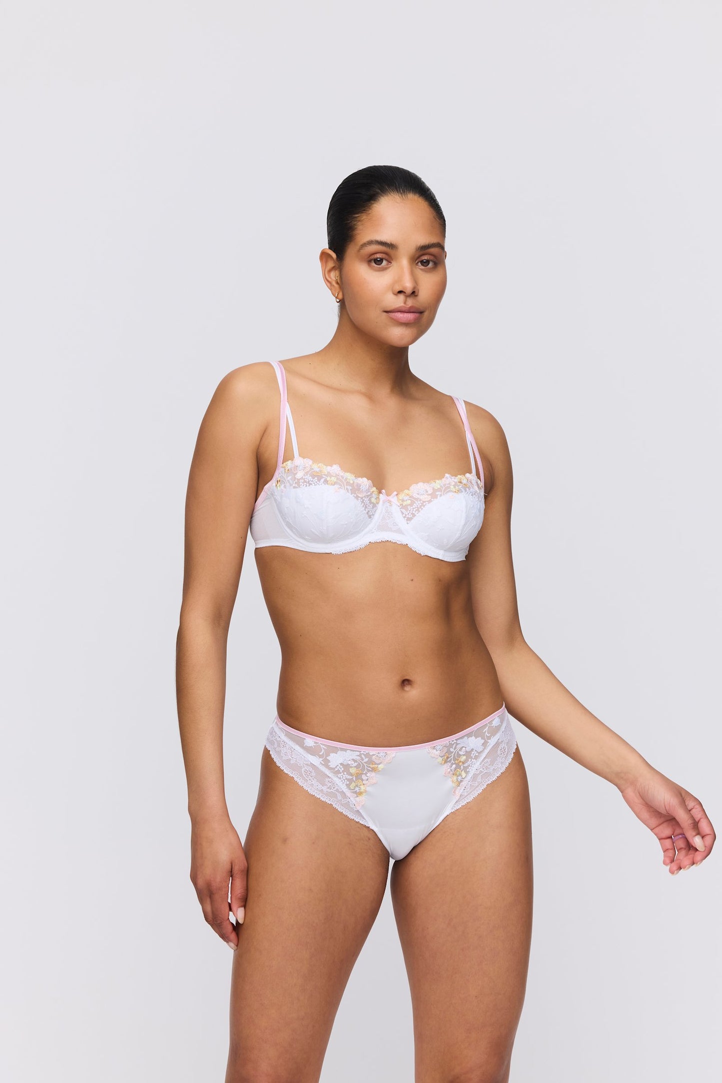 Marie Jo Lizelot Rio Brief styled on model in White