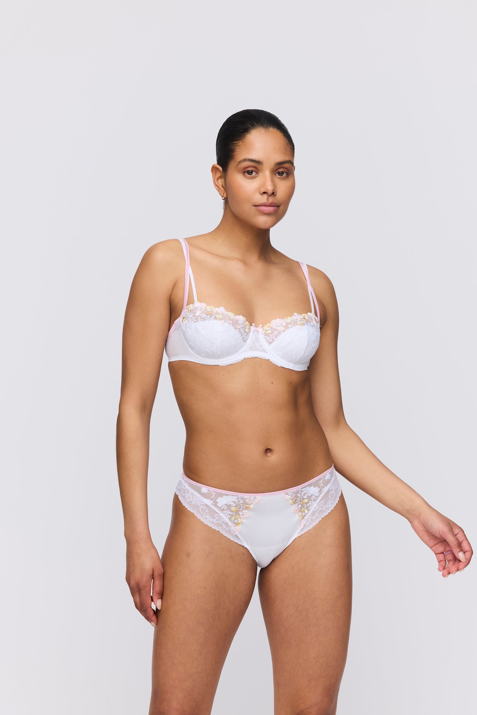Marie Jo Lizelot Rio Brief styled on model in White