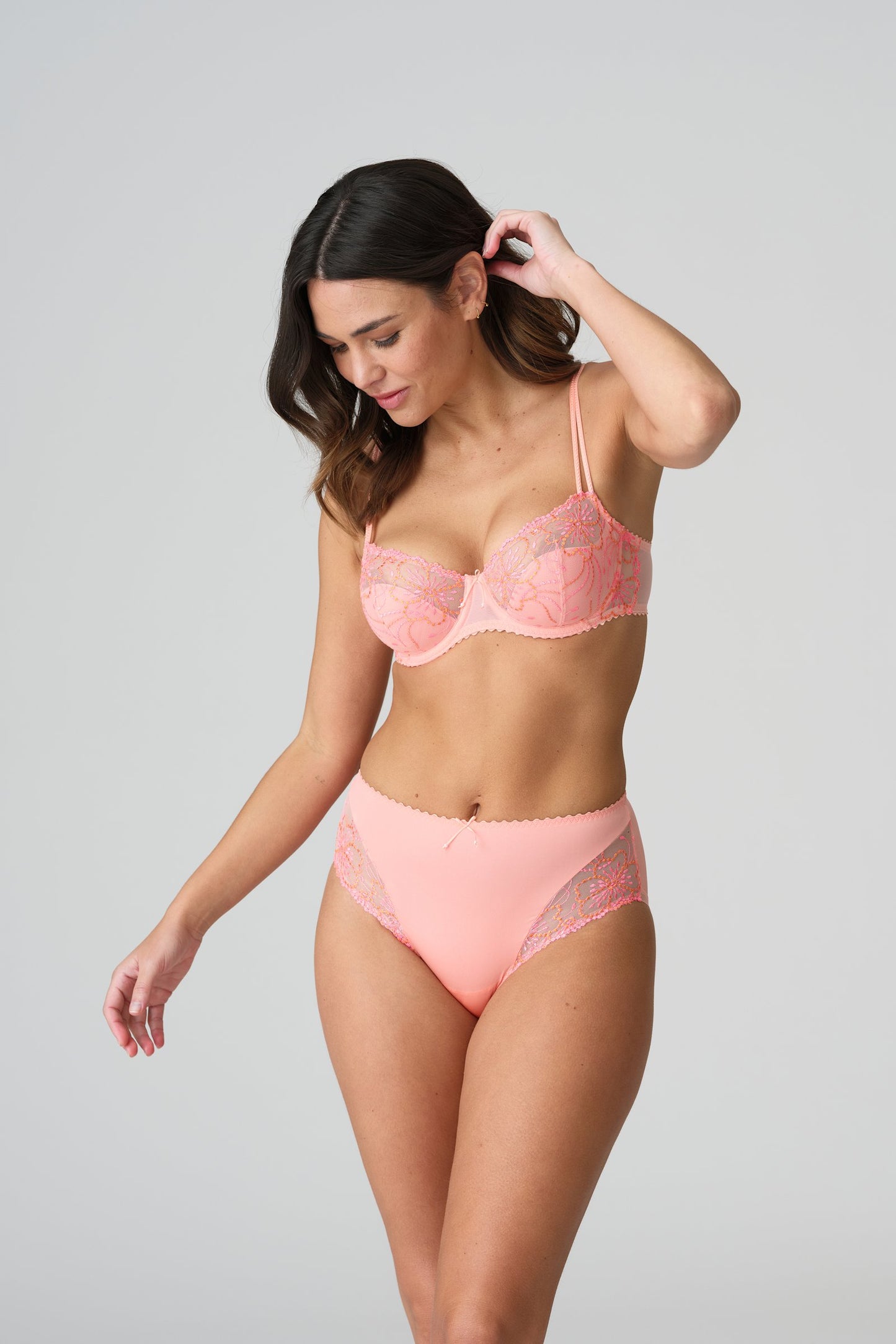 Marie Jo Jane Balcony Bra styled on model in Florida