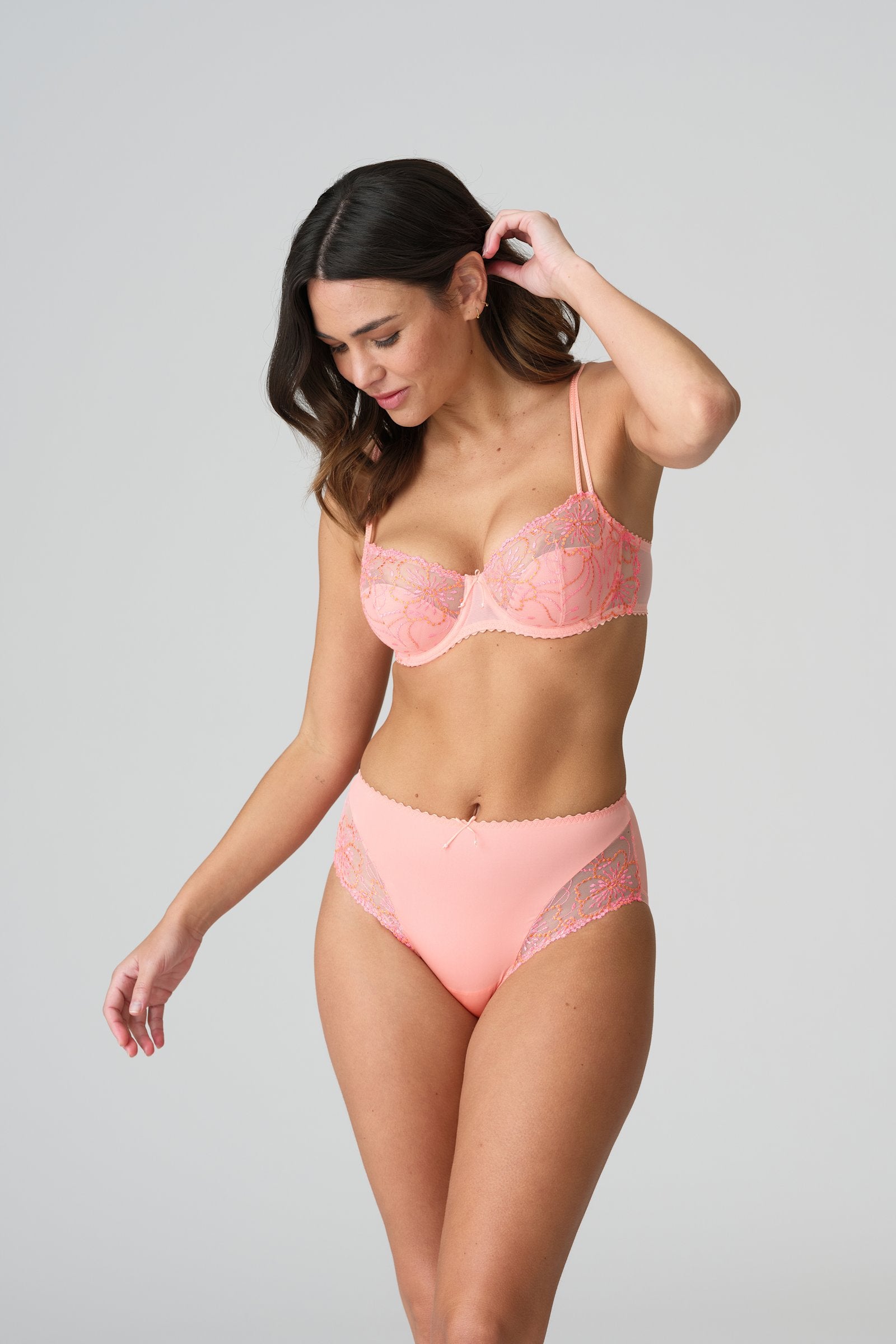 Marie Jo Jane Balcony Bra styled on model in Florida