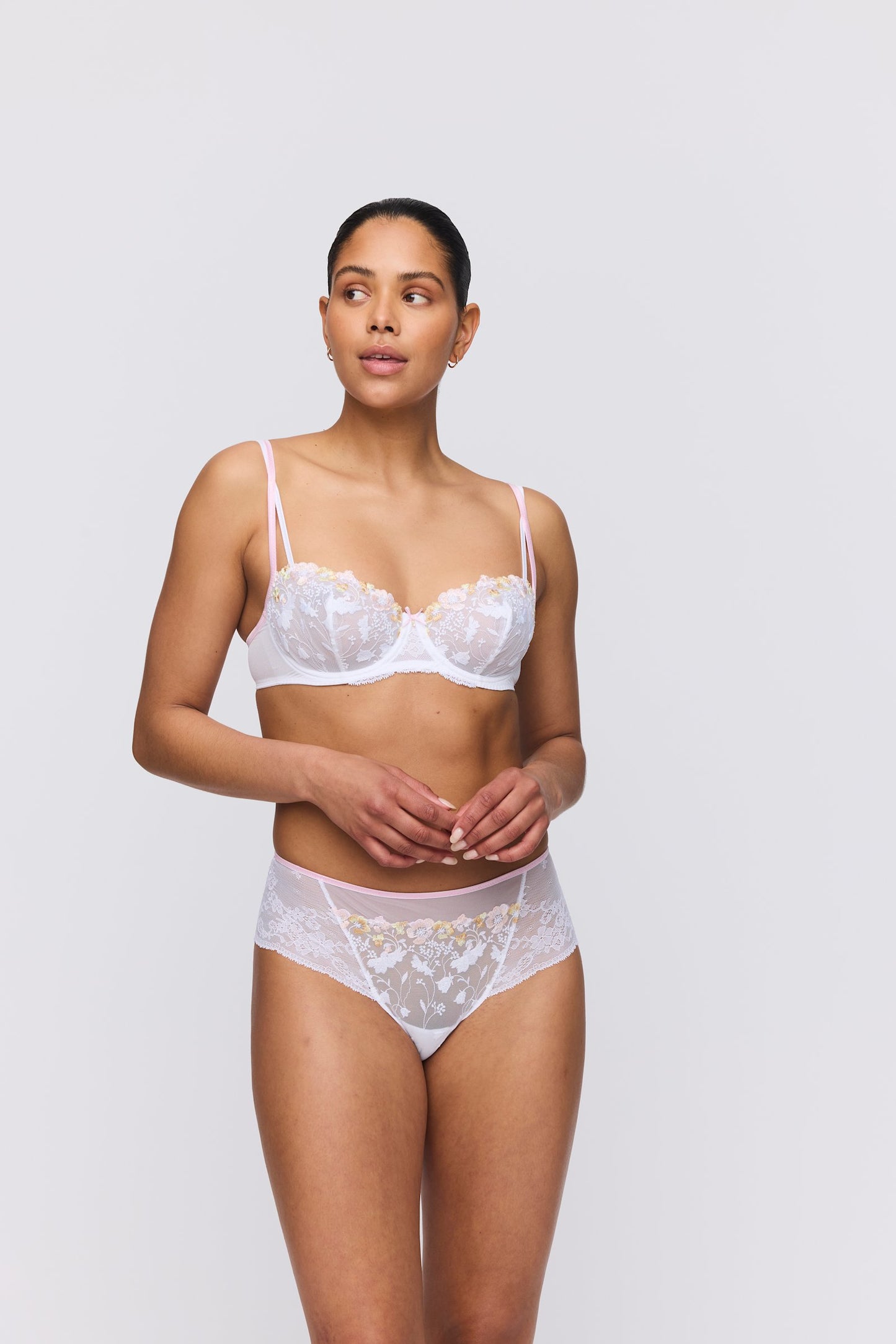 Marie Jo Lizelot Hotpant styled on model in White