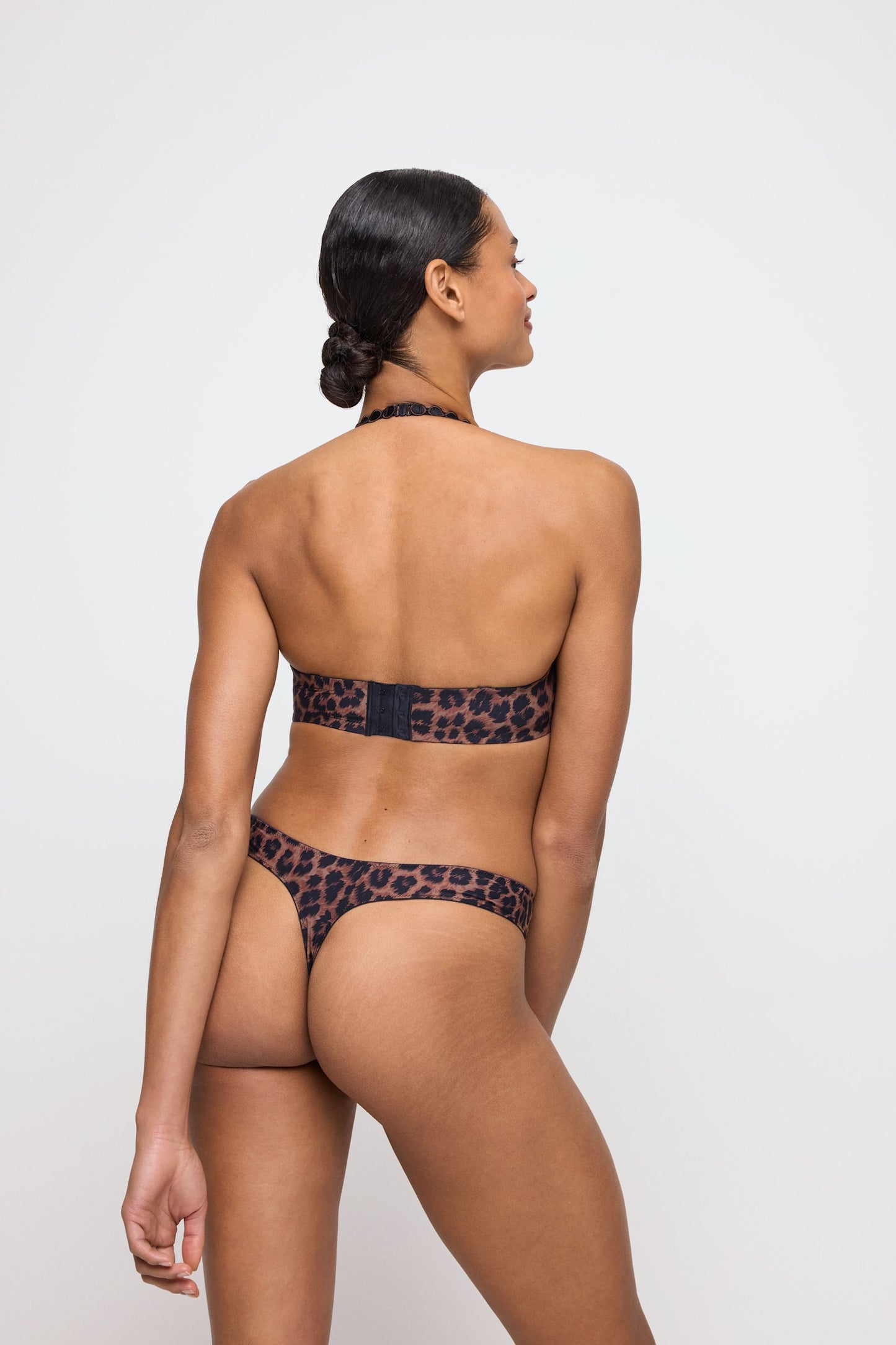 Marie Jo Tom Balcony Bra styled on model in Fauve
