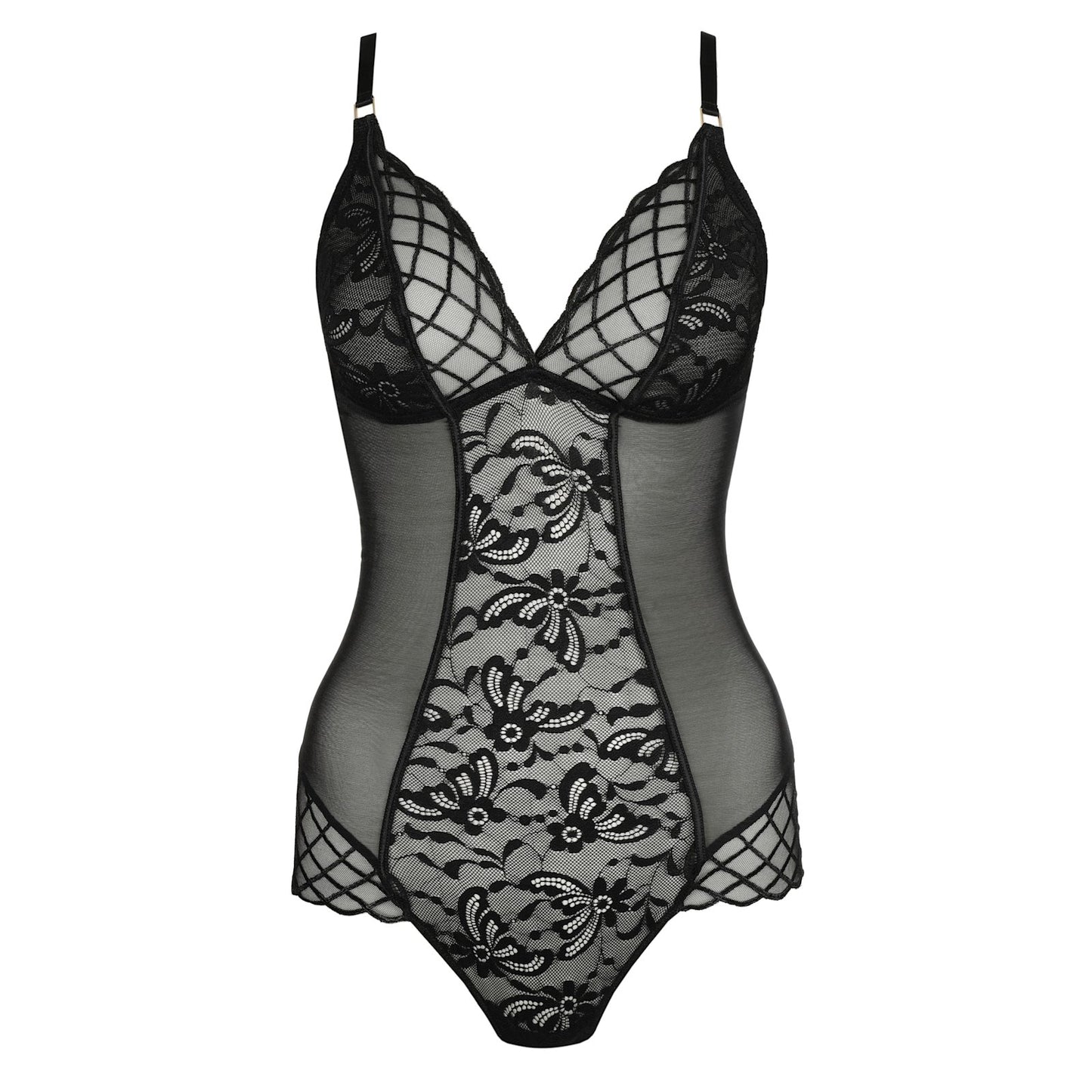 Marie Jo Aven Bodysuit detail view in Black