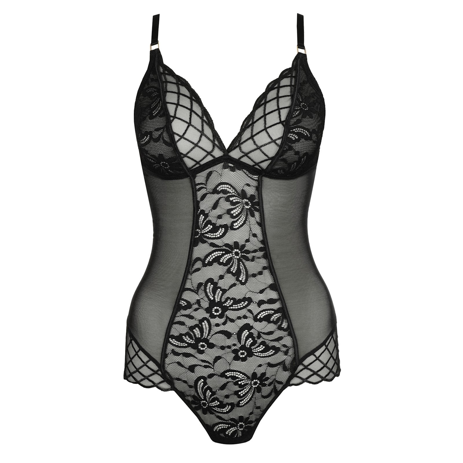Marie Jo Aven Bodysuit detail view in Black