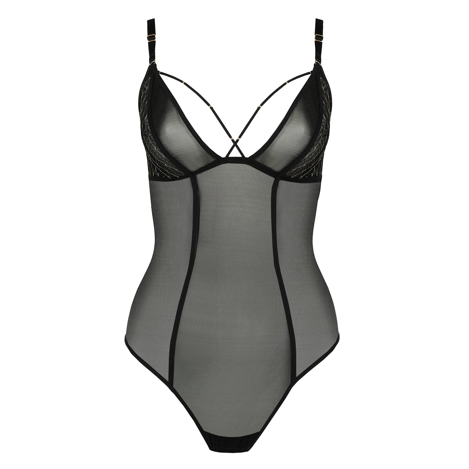 Marie Jo Colima Bodysuit detail view in Black