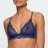 Marie Jo Musea Bralette front view in Sapphire Blue