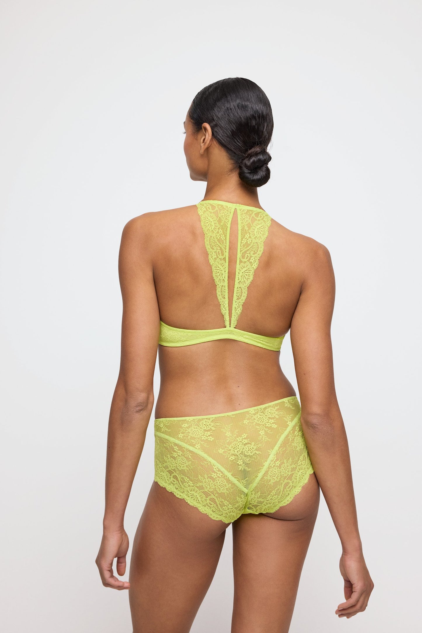 Marie Jo Melipha Hotpant styled on model in Wild Citrus