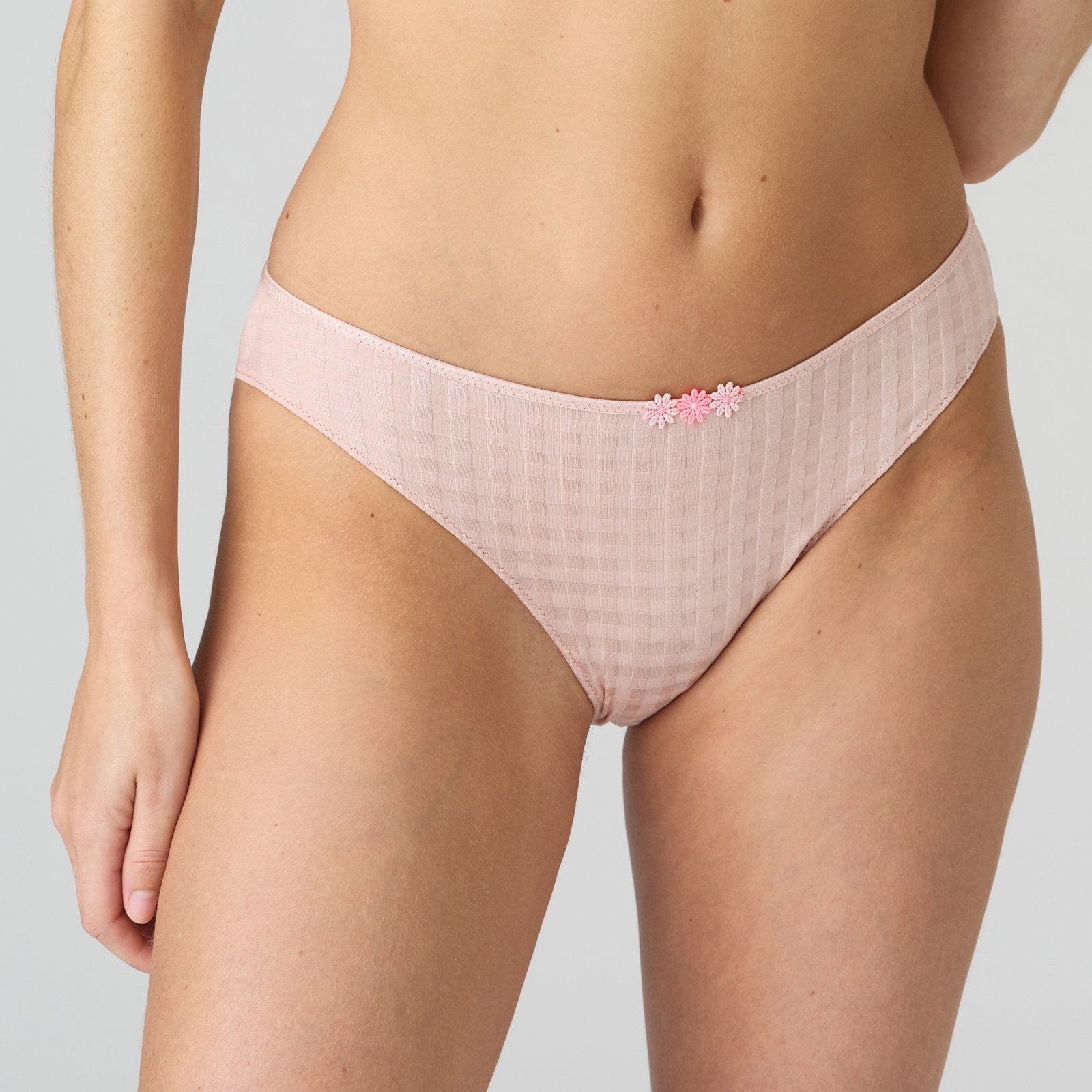 Marie Jo Avero Tiny Rio Brief front view in Powder Rose