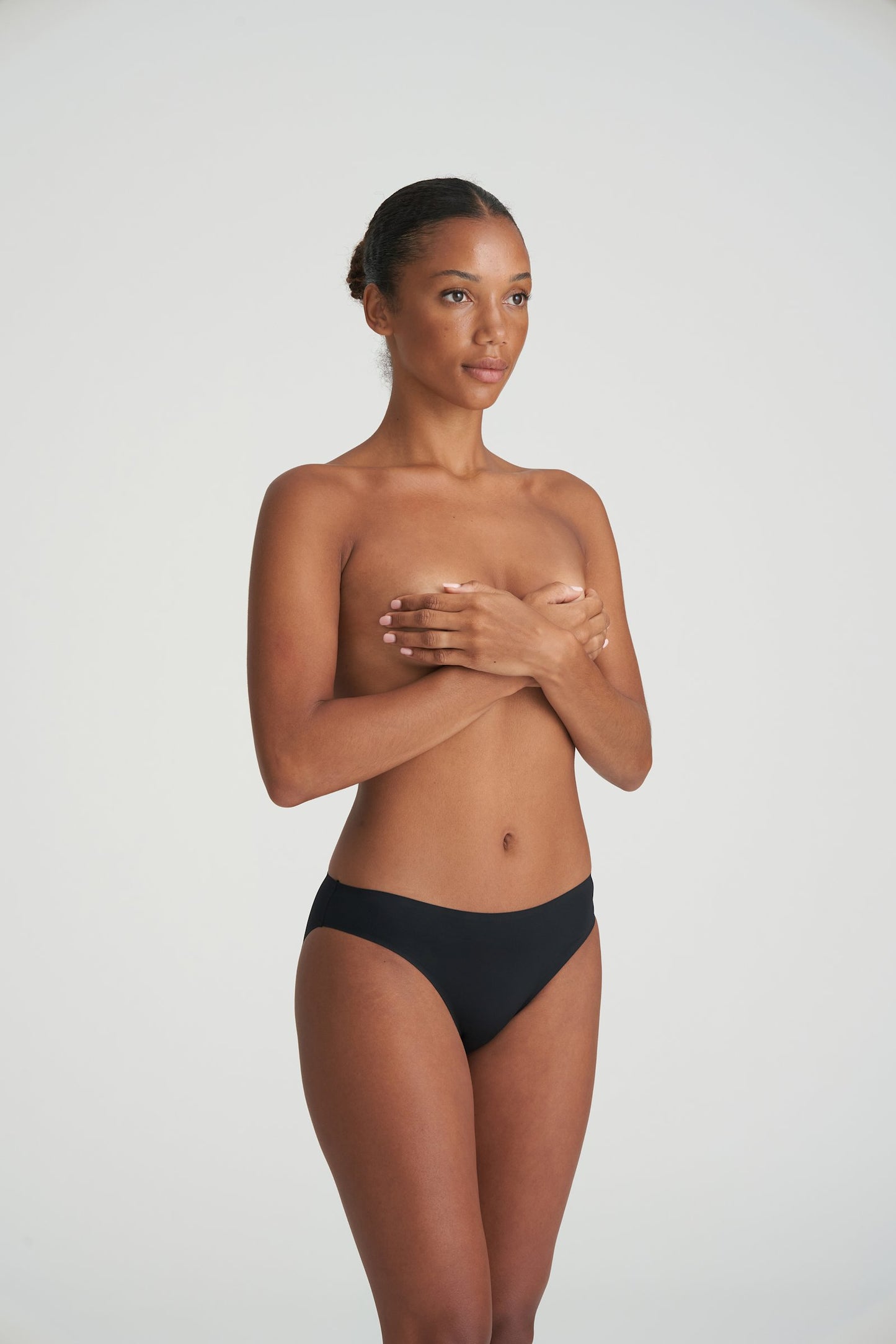 Marie Jo Color Studio Brief styled on model in Black