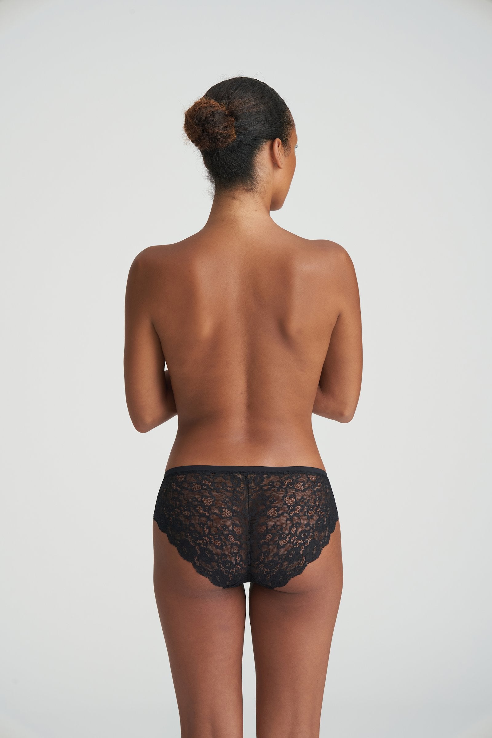 Marie Jo Color Studio Brief styled on model in Black