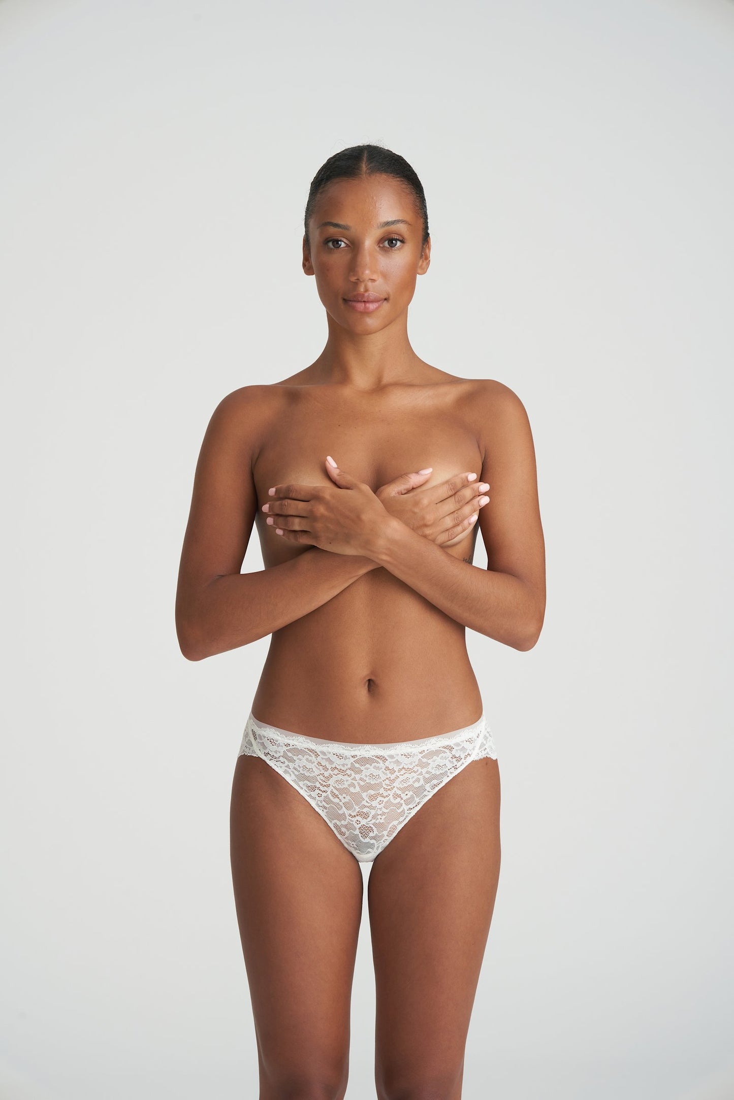 Marie Jo Color Studio Brief styled on model in Natural