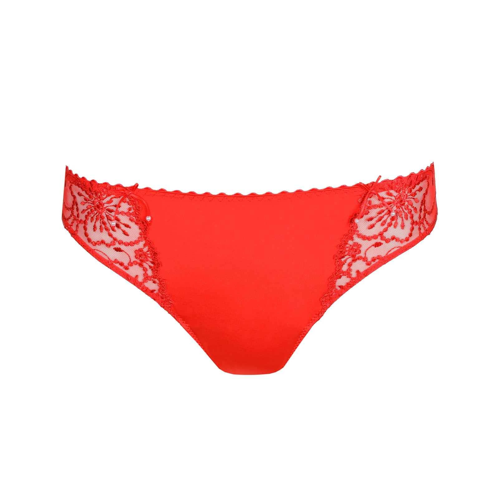Marie Jo Jane Brief detail view in True Red