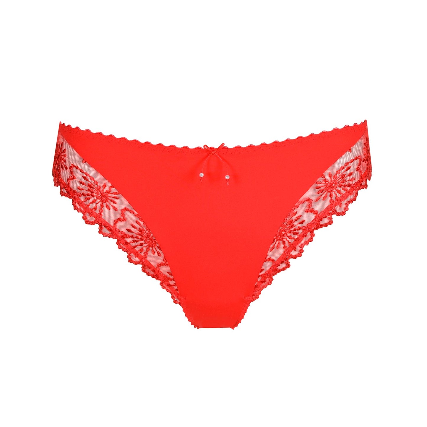 Marie Jo Jane Brief detail view in True Red