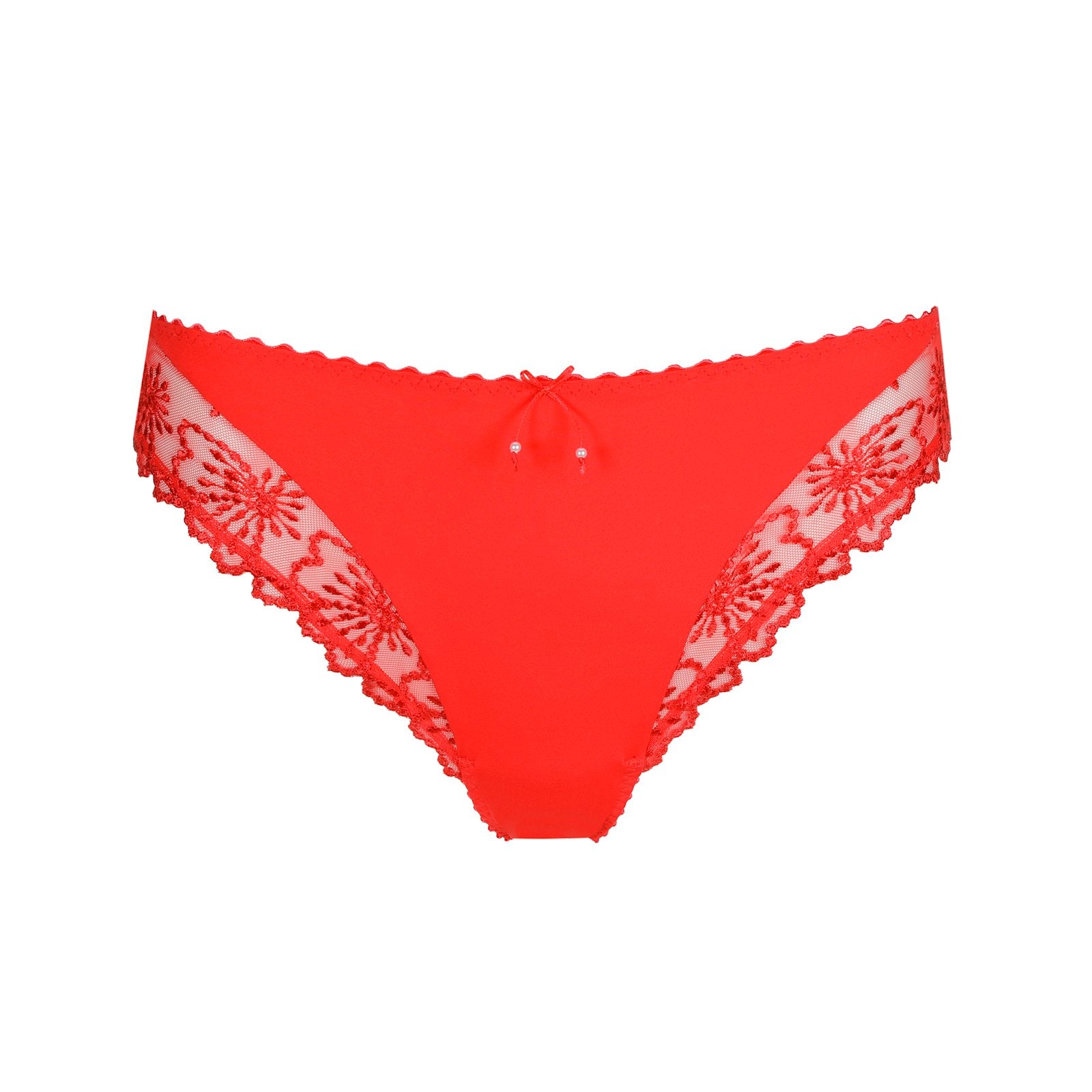 Marie Jo Jane Brief detail view in True Red