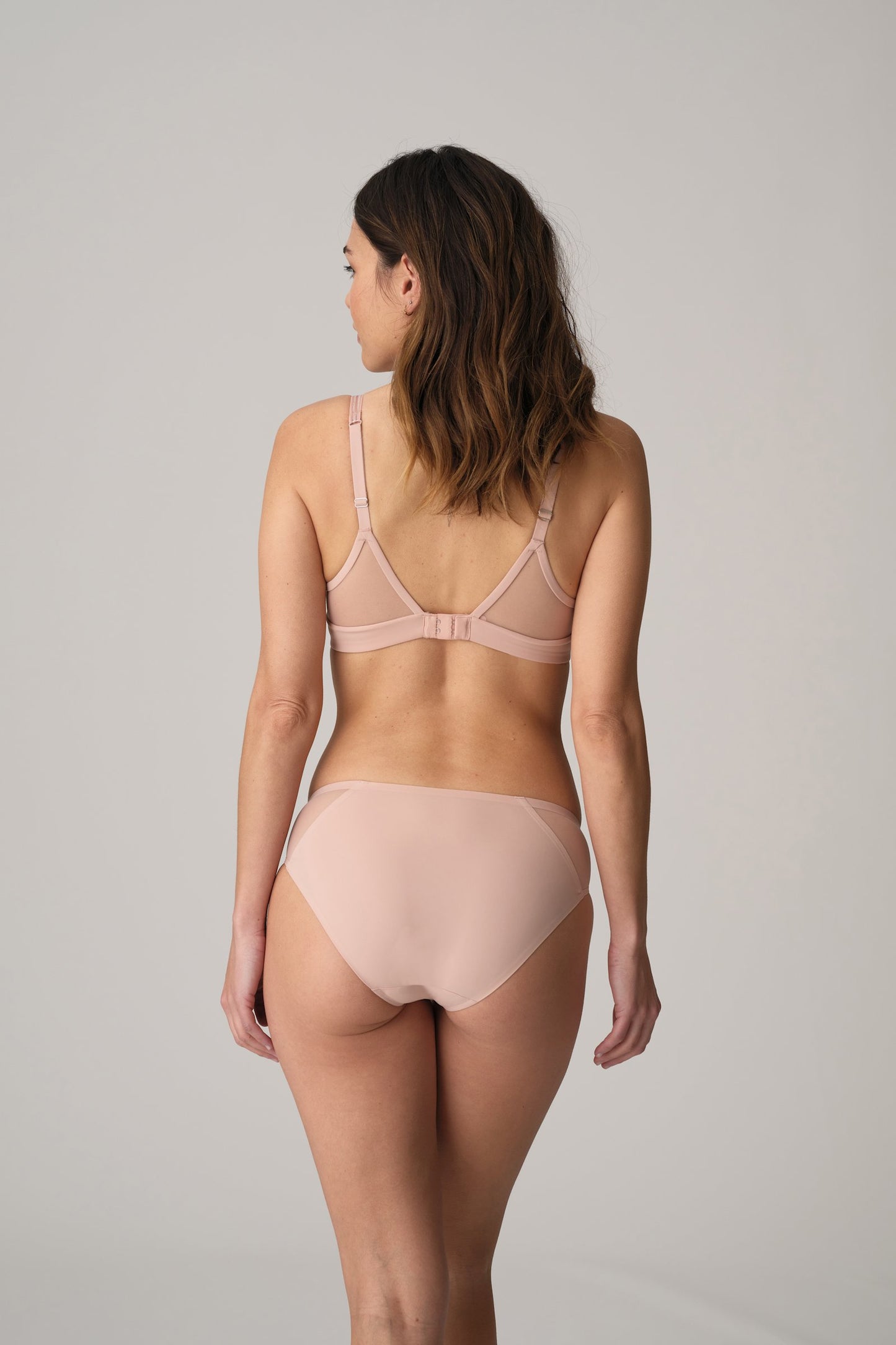 Marie Jo Louie Rio Brief styled on model in Powder Rose